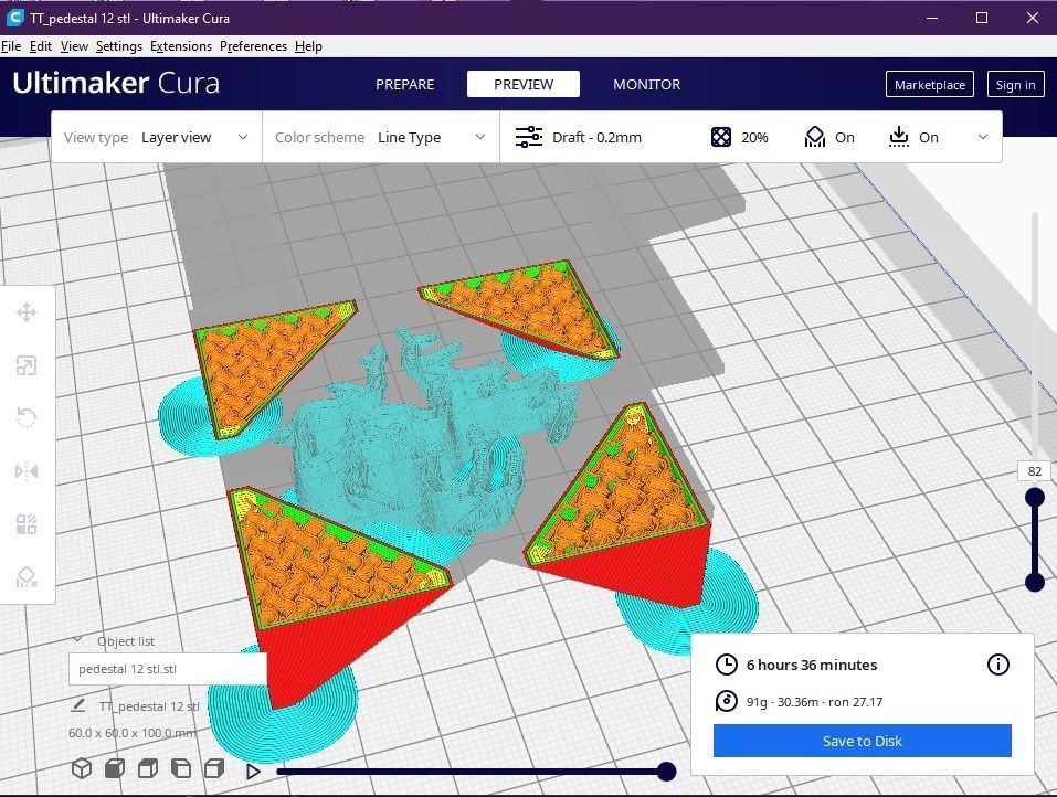 Pedestal 12 3D print model_10