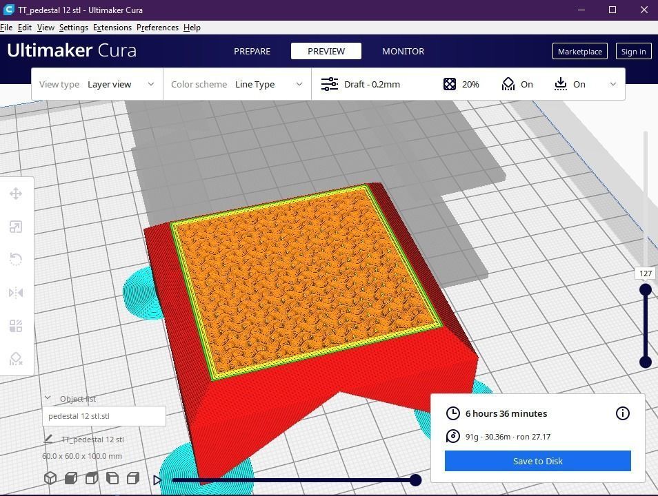 Pedestal 12 3D print model_11