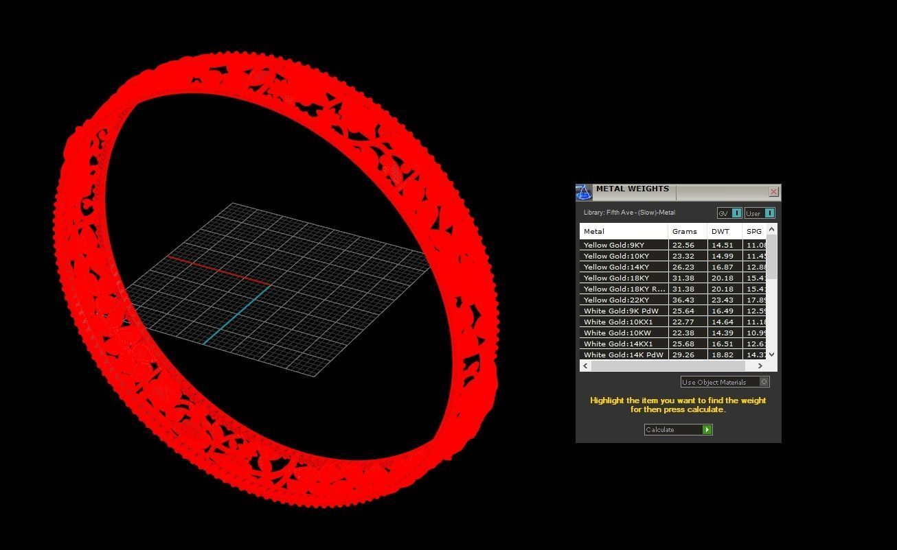 Elephant Bangle  3D print model_8