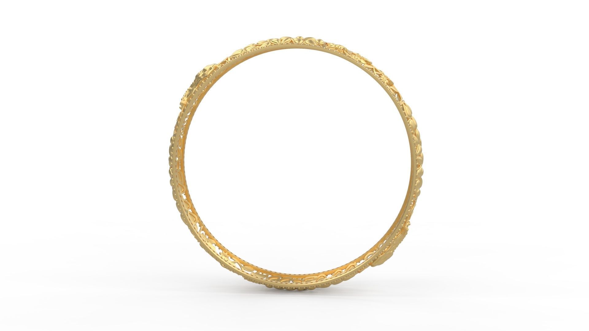 Elephant Bangle  3D print model_2