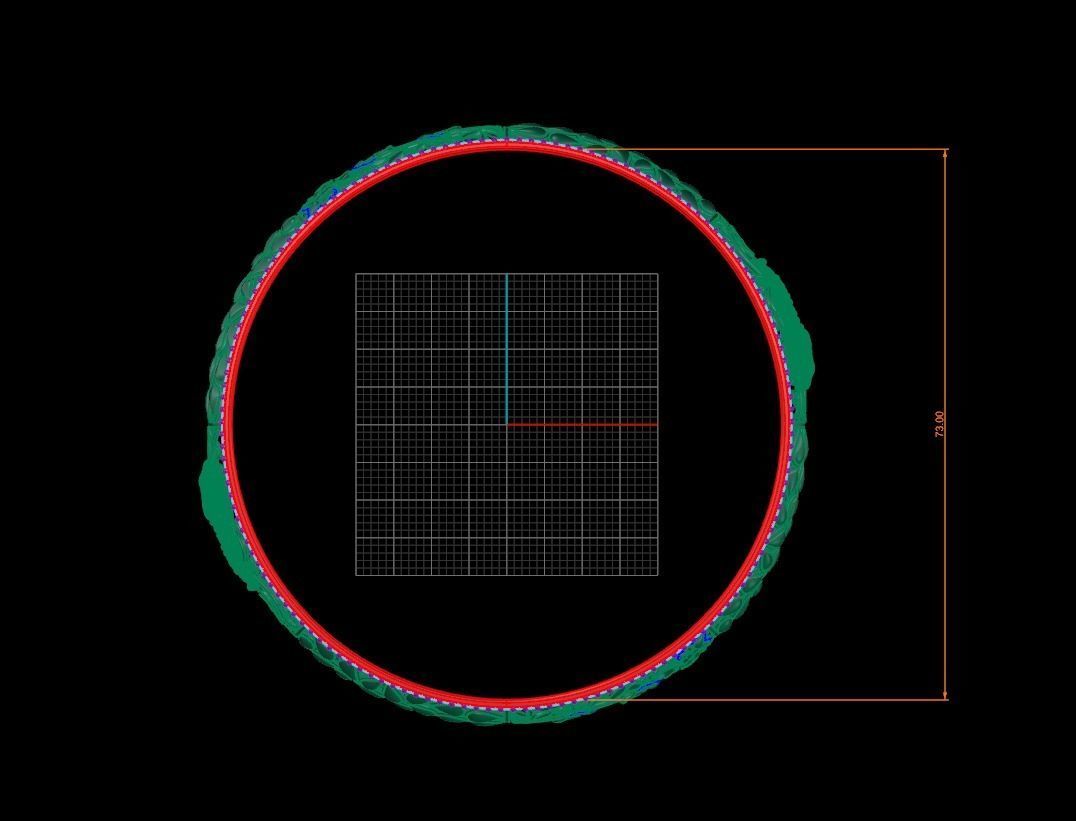 Elephant Bangle  3D print model_6