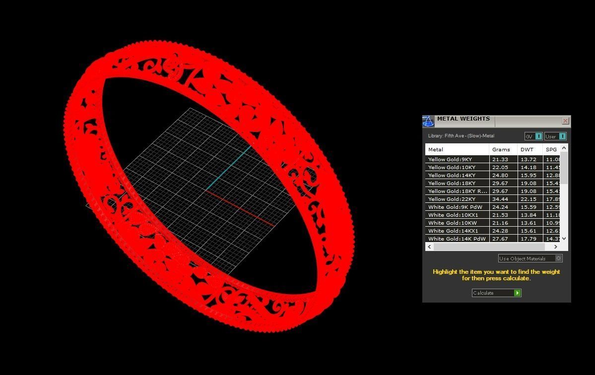 Elephant Bangle  2 3D print model_5