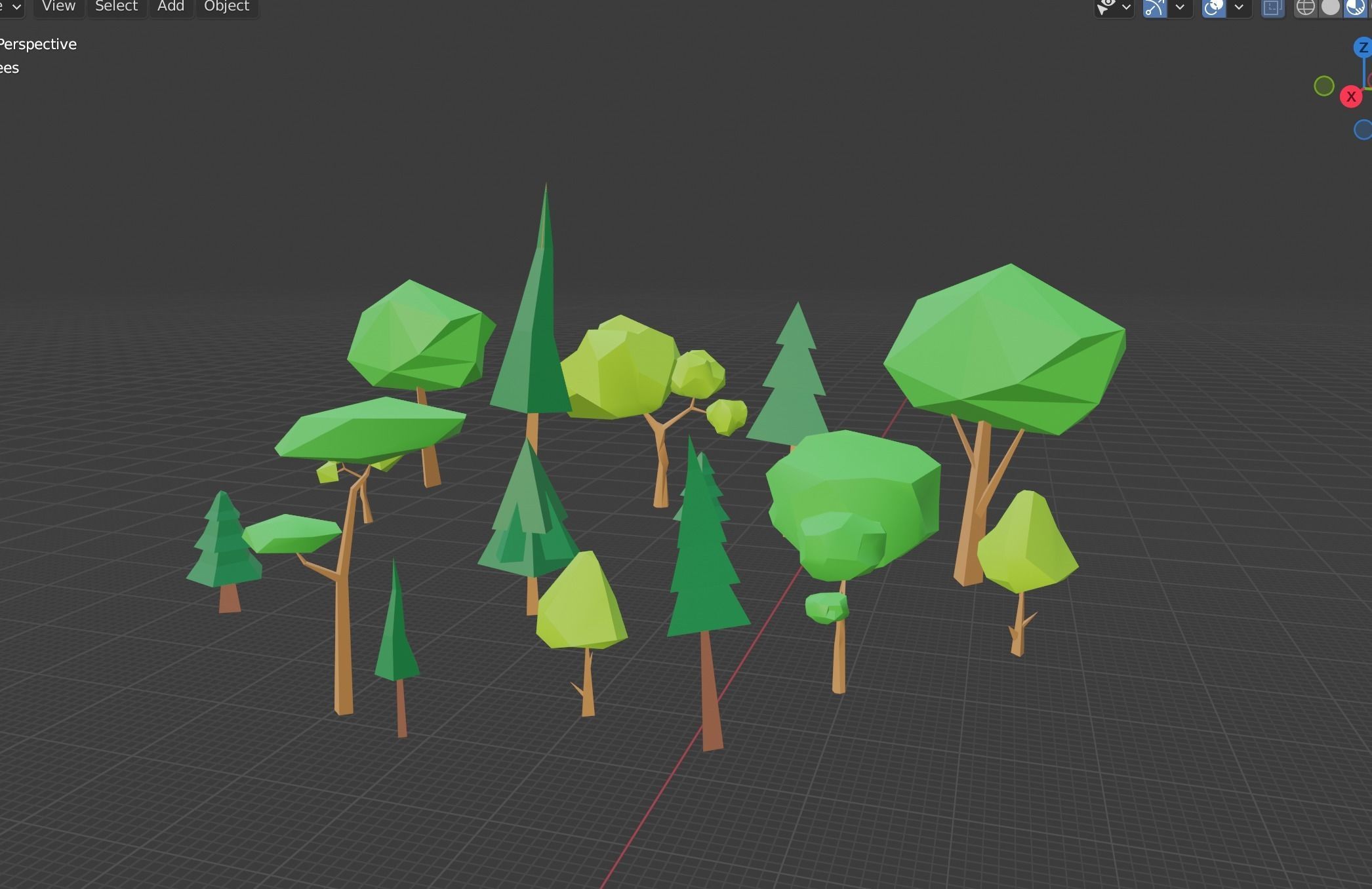 Tree Low Poly Trees Low poly Free low-poly 3D model_4