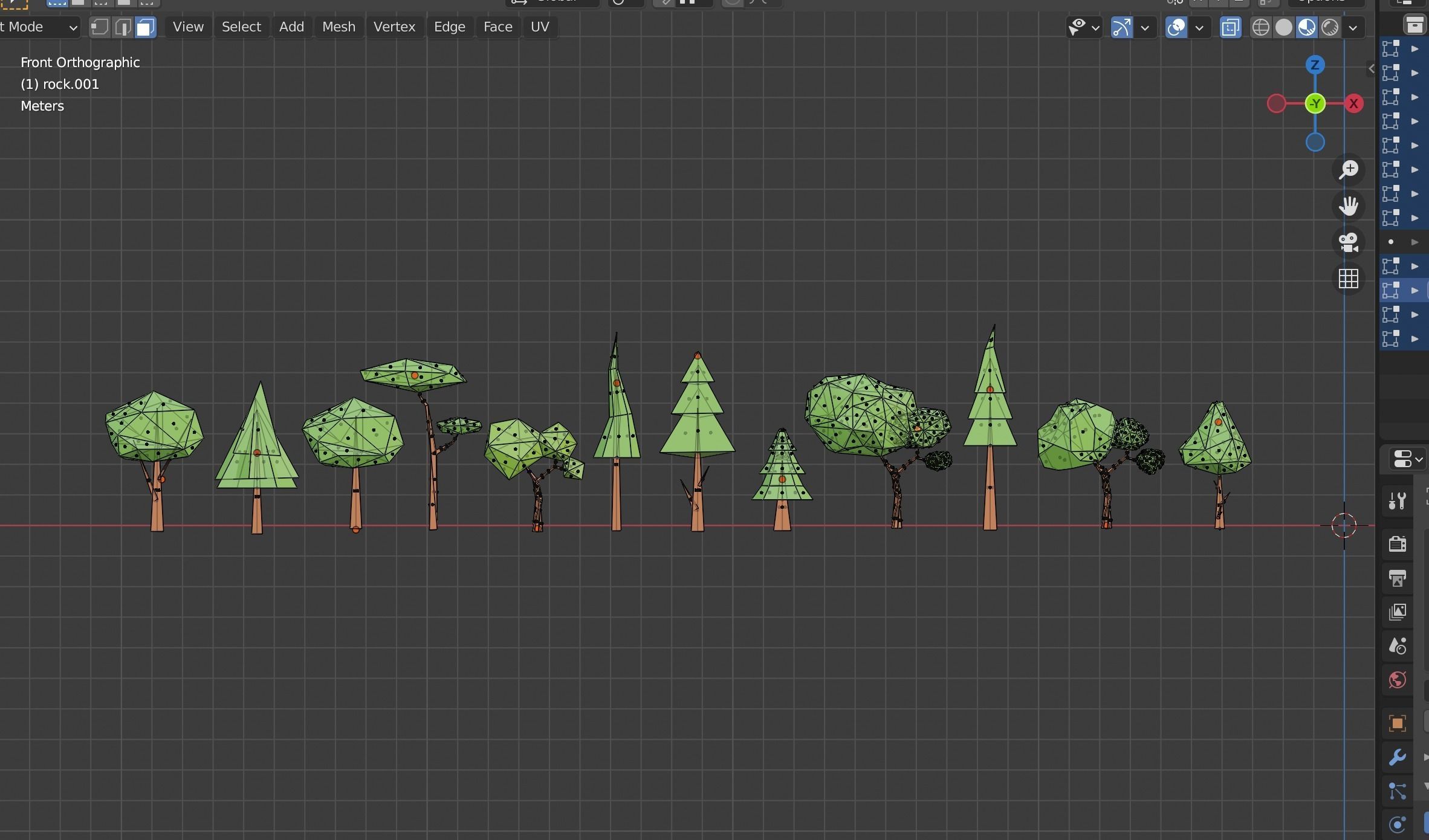 Tree Low Poly Trees Low poly Free low-poly 3D model_6