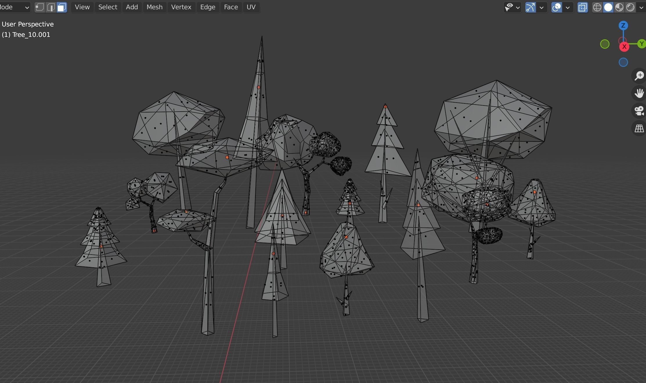 Tree Low Poly Trees Low poly Free low-poly 3D model_5