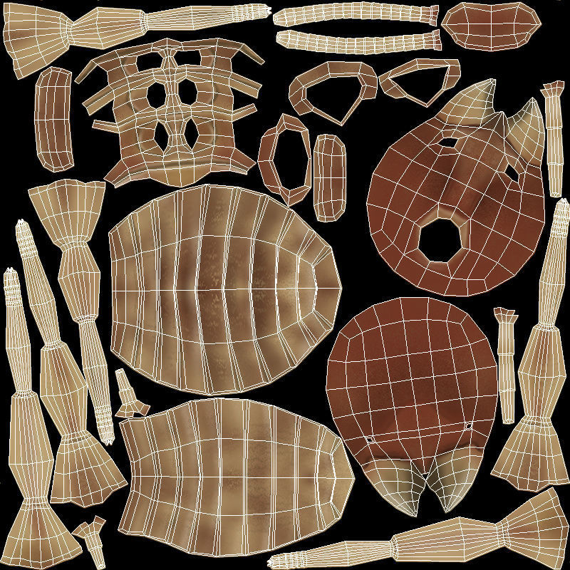 Termite Worker Low-poly 3D model_14