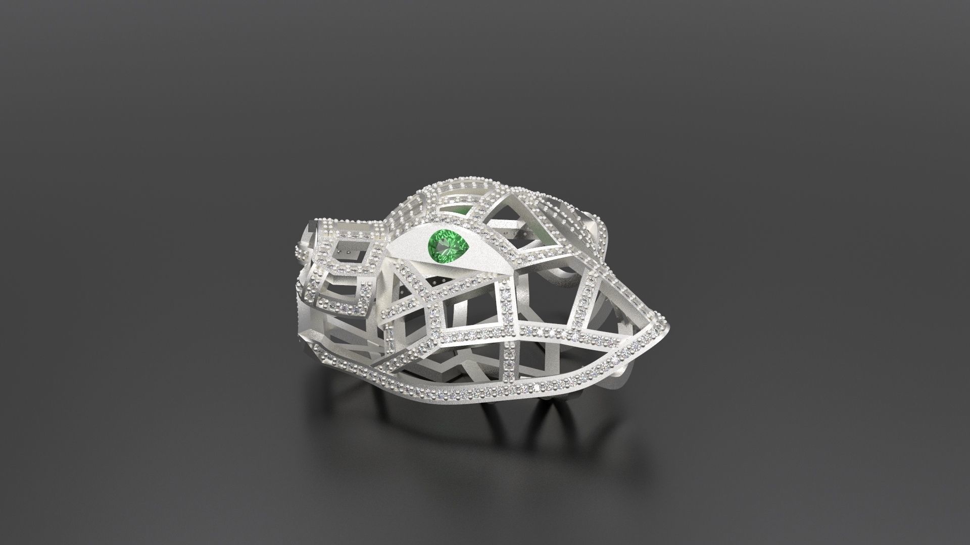 Panther Pendant 3D print model_6