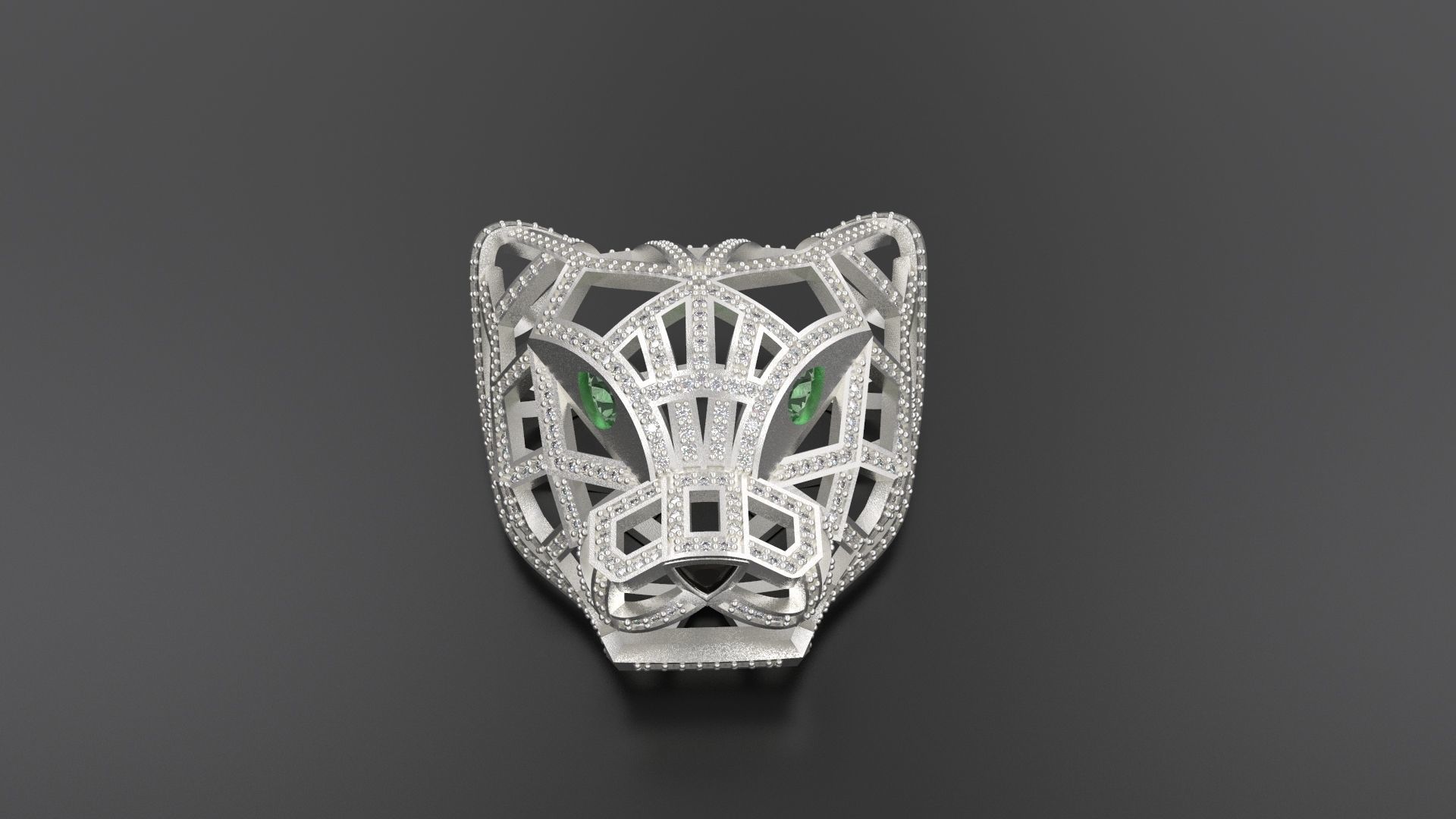 Panther Pendant 3D print model_9