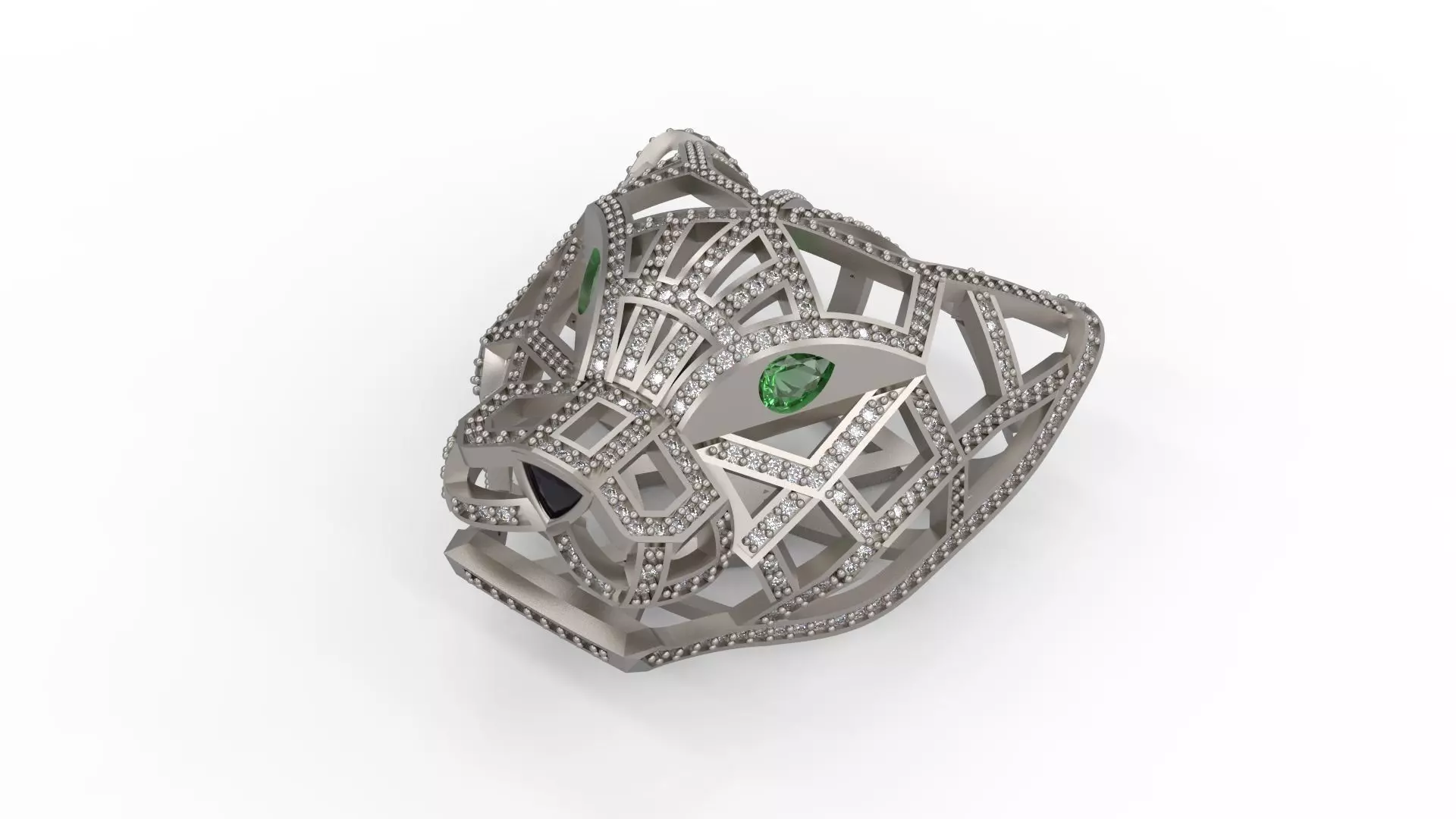 Panther Pendant 3D print model_0