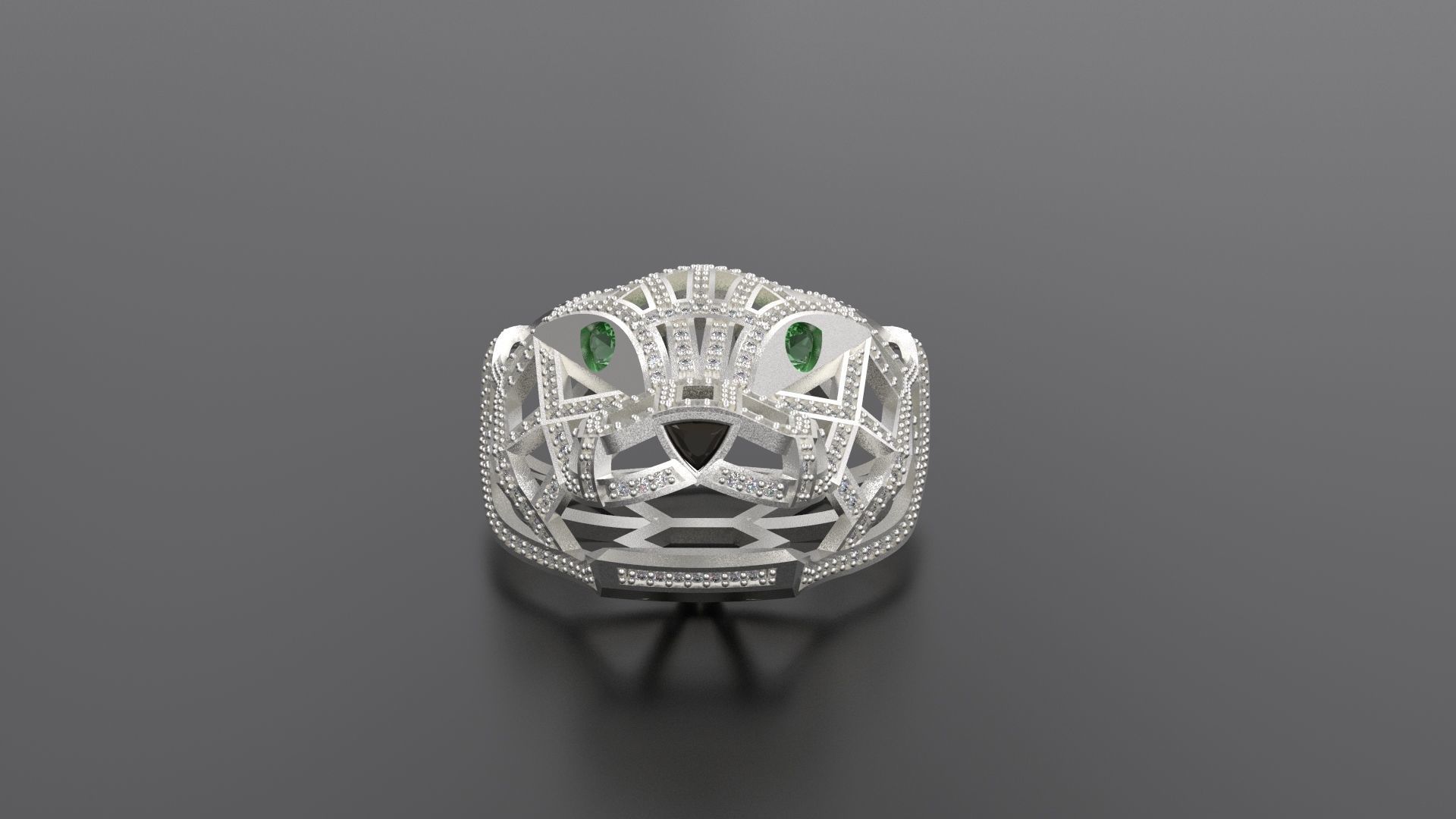 Panther Pendant 3D print model_4