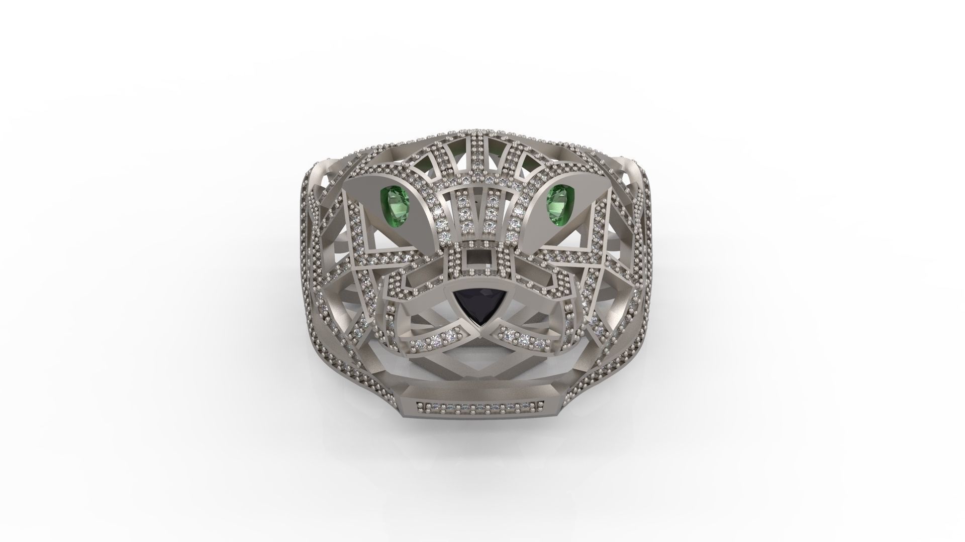 Panther Pendant 3D print model_1