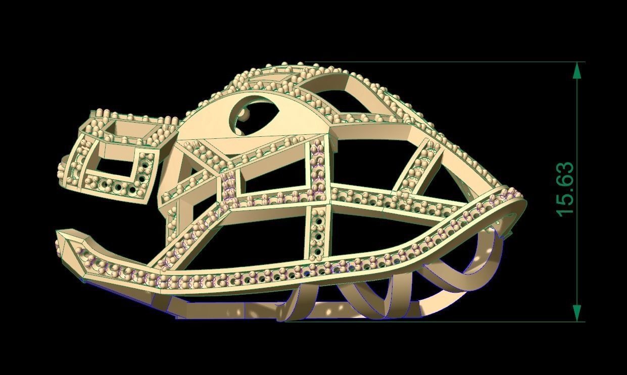 Panther Pendant 3D print model_14