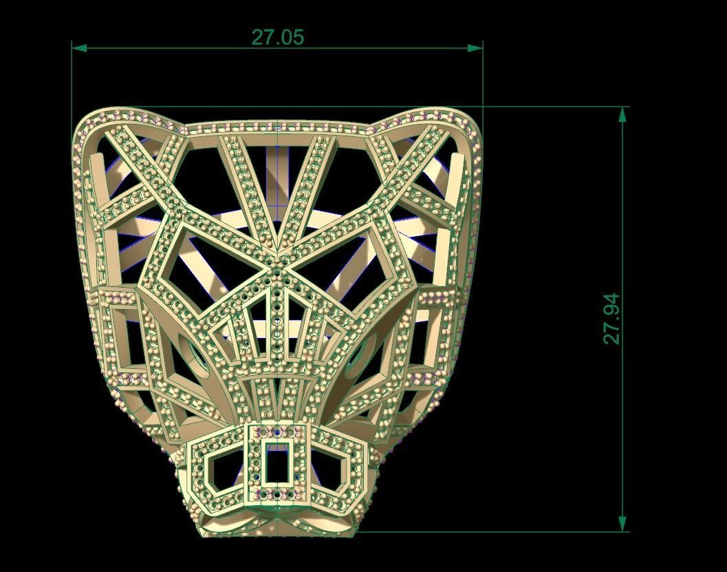 Panther Pendant 3D print model_13