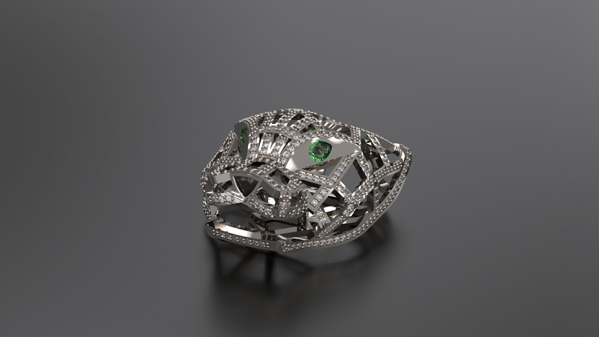 Panther Pendant 3D print model_11