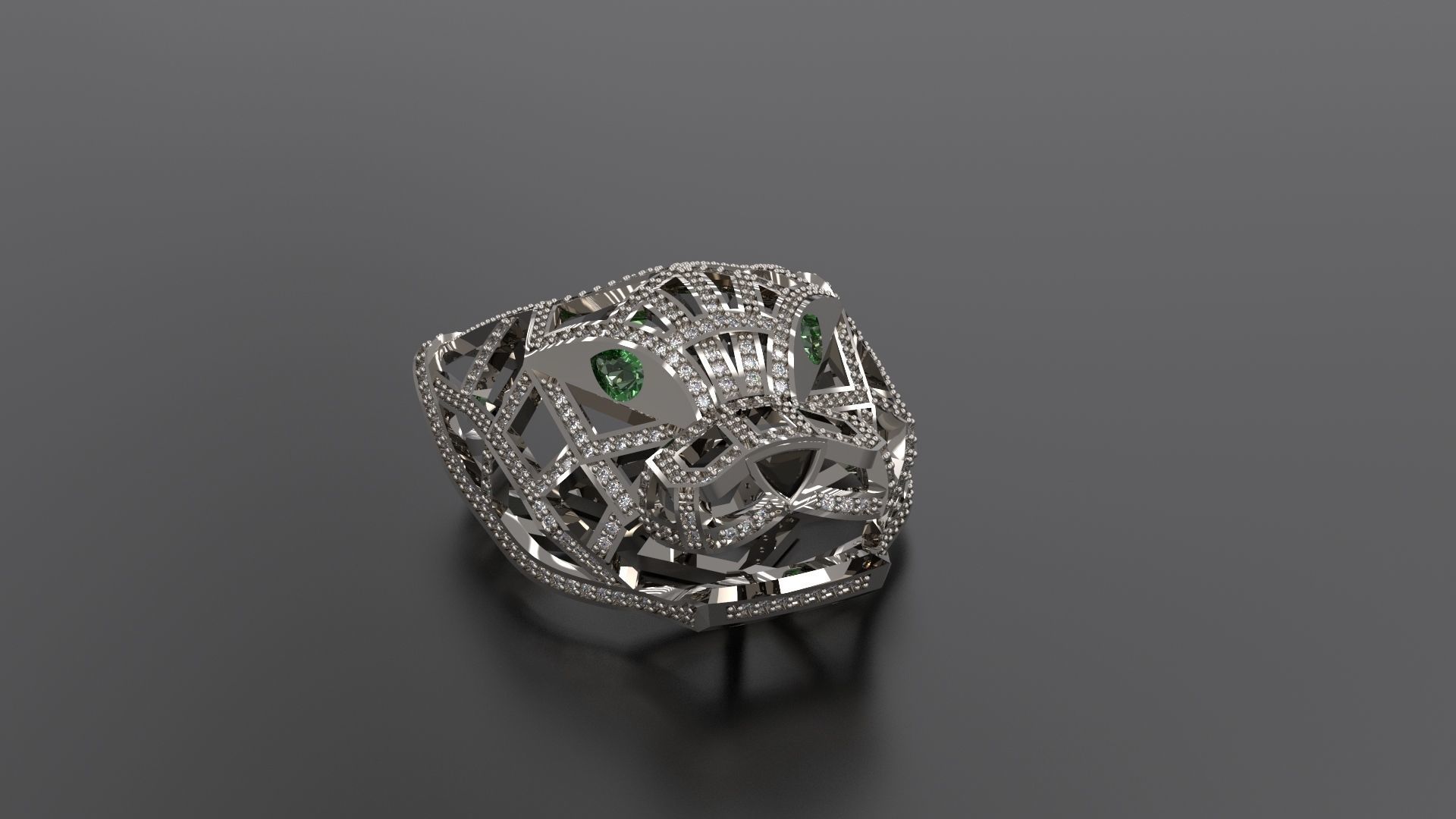 Panther Pendant 3D print model_10