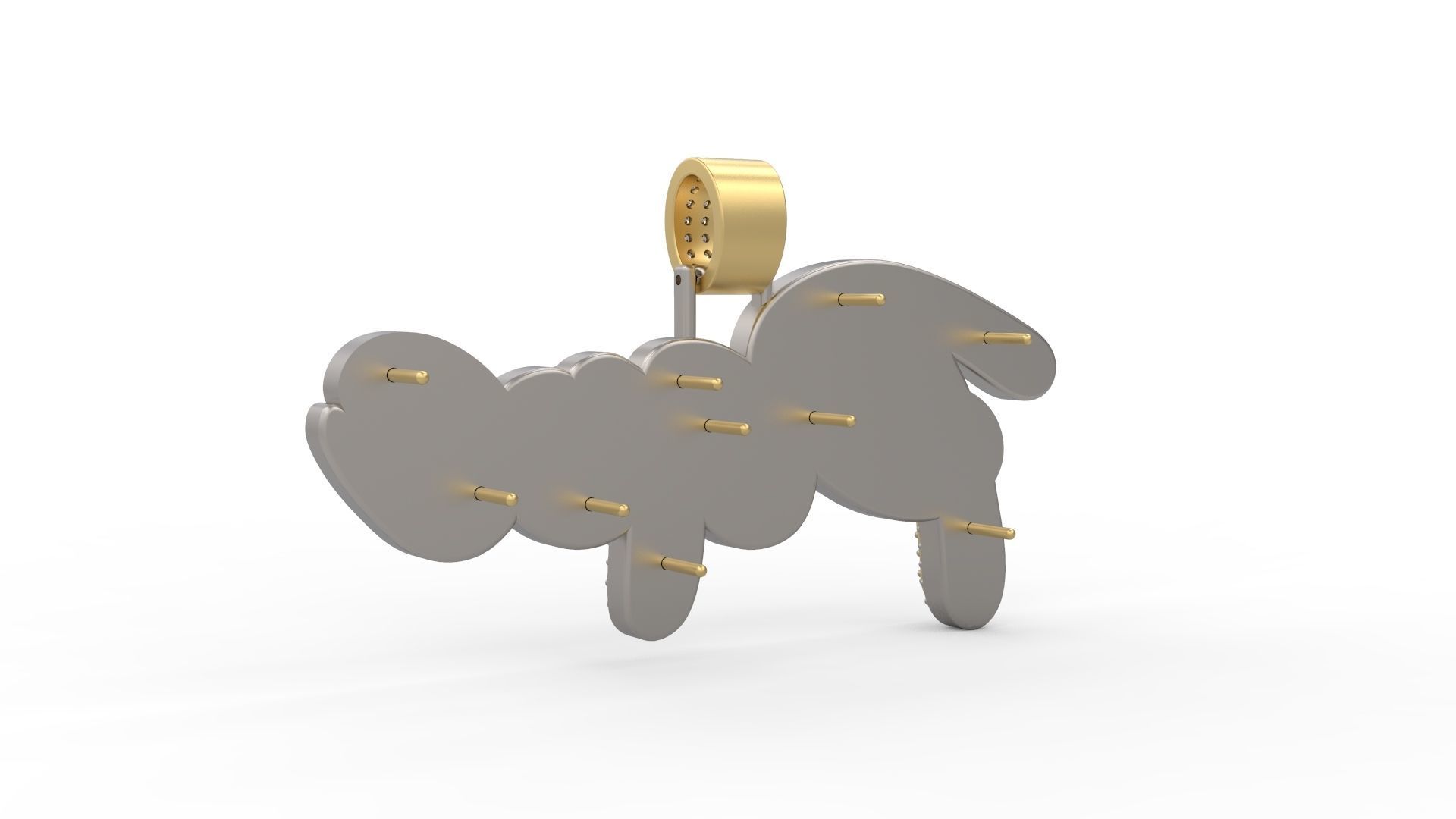 Pepe Pendant 3D print model_3