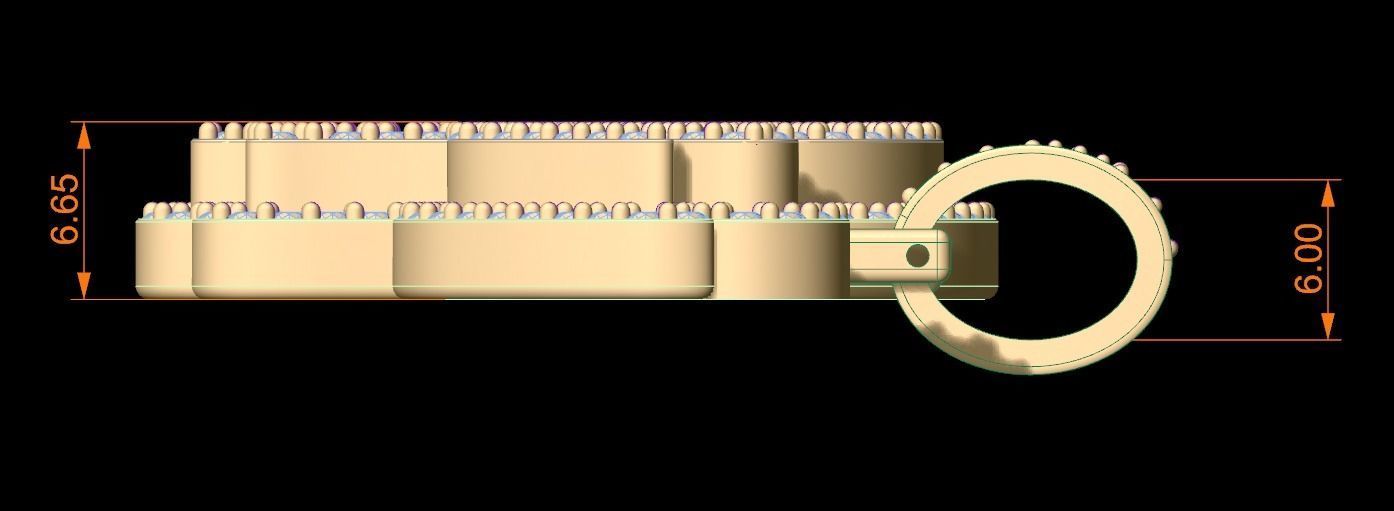 Pepe Pendant 3D print model_5