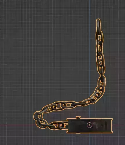 Medieval Shackles Free low-poly 3D model
