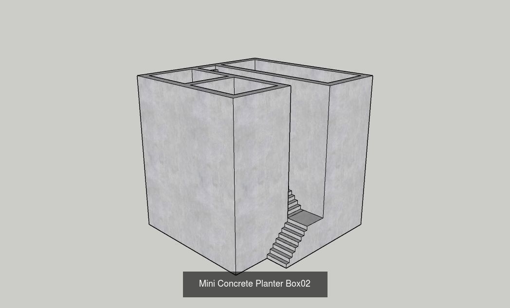 21 Mini Concrete Planter Box collection _5