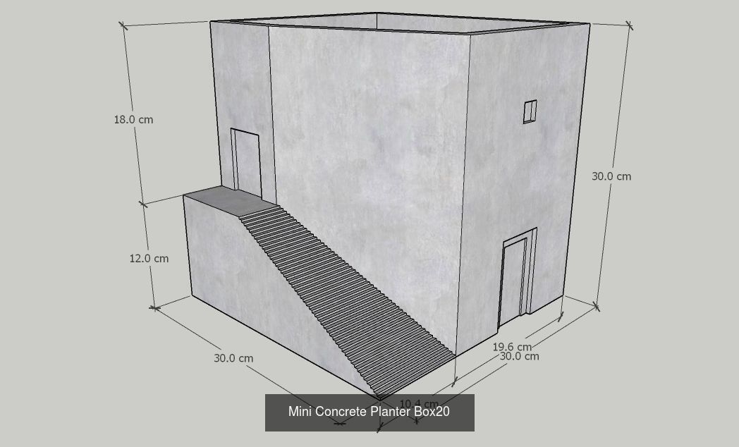 21 Mini Concrete Planter Box collection _16