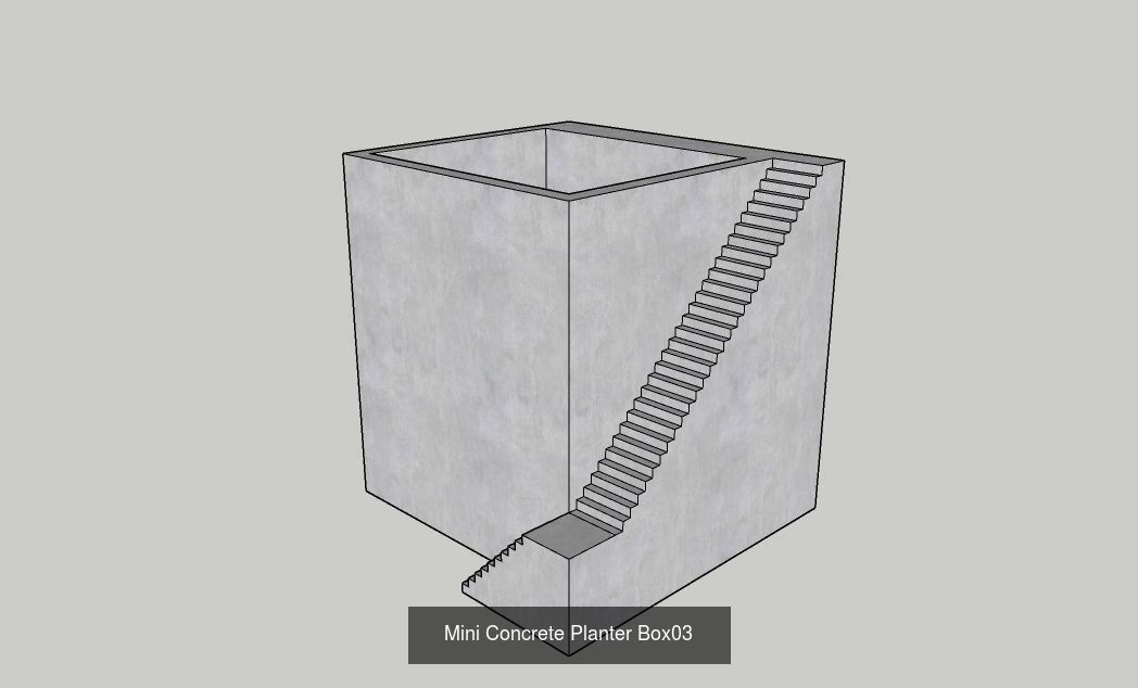 21 Mini Concrete Planter Box collection _7