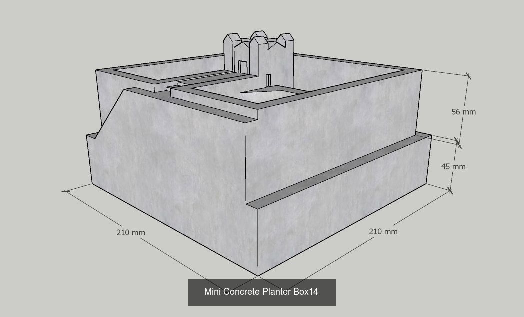 21 Mini Concrete Planter Box collection _23