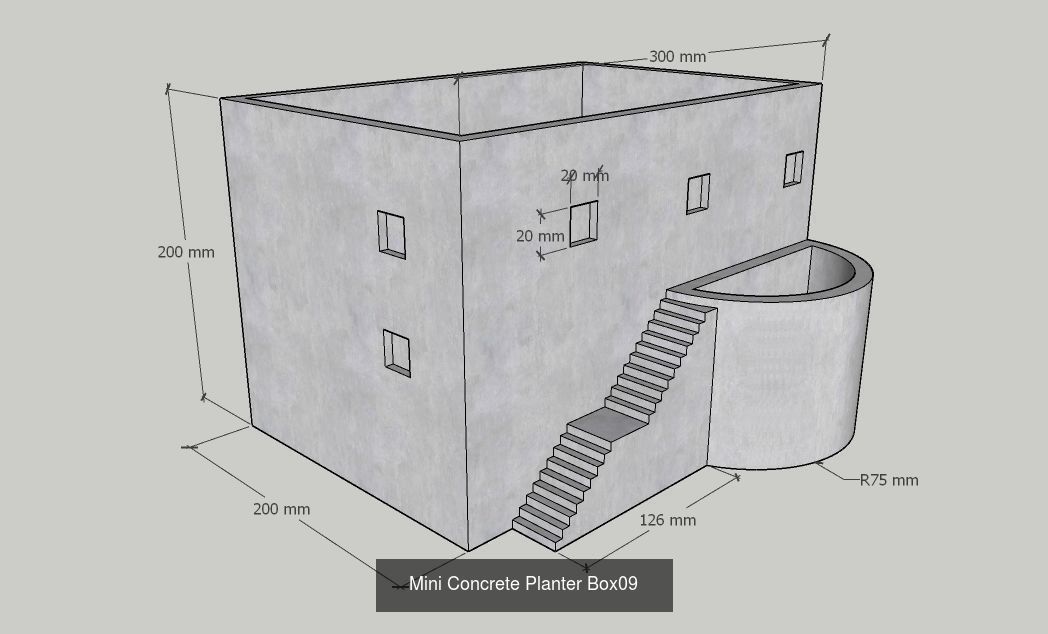 21 Mini Concrete Planter Box collection _18