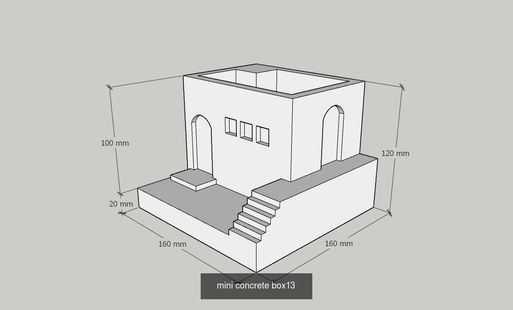 21 Mini Concrete Planter Box collection _22