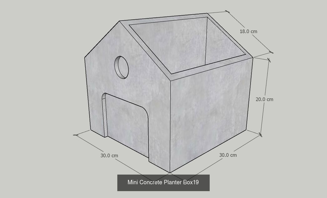 21 Mini Concrete Planter Box collection _14
