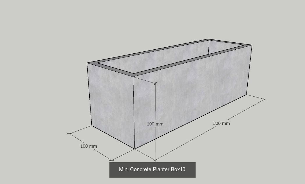 21 Mini Concrete Planter Box collection _19