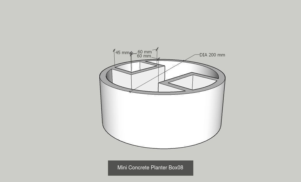 21 Mini Concrete Planter Box collection _17