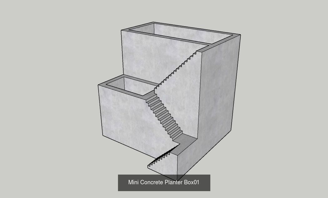 21 Mini Concrete Planter Box collection _3