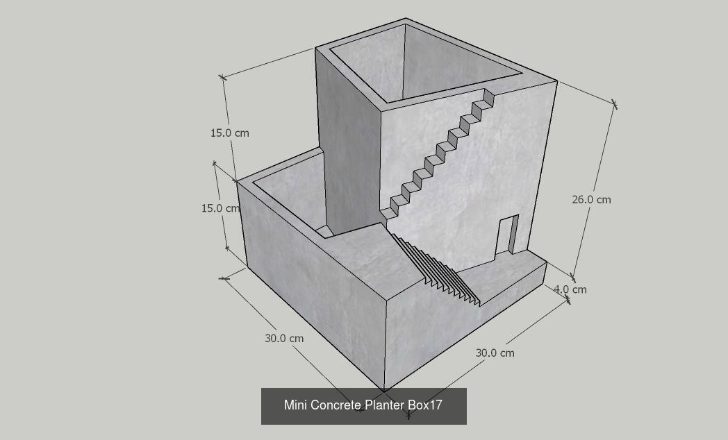 21 Mini Concrete Planter Box collection _10