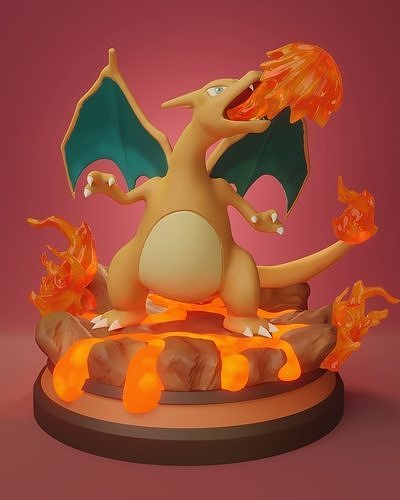 Pokemon - Charizard Figure 3D print model