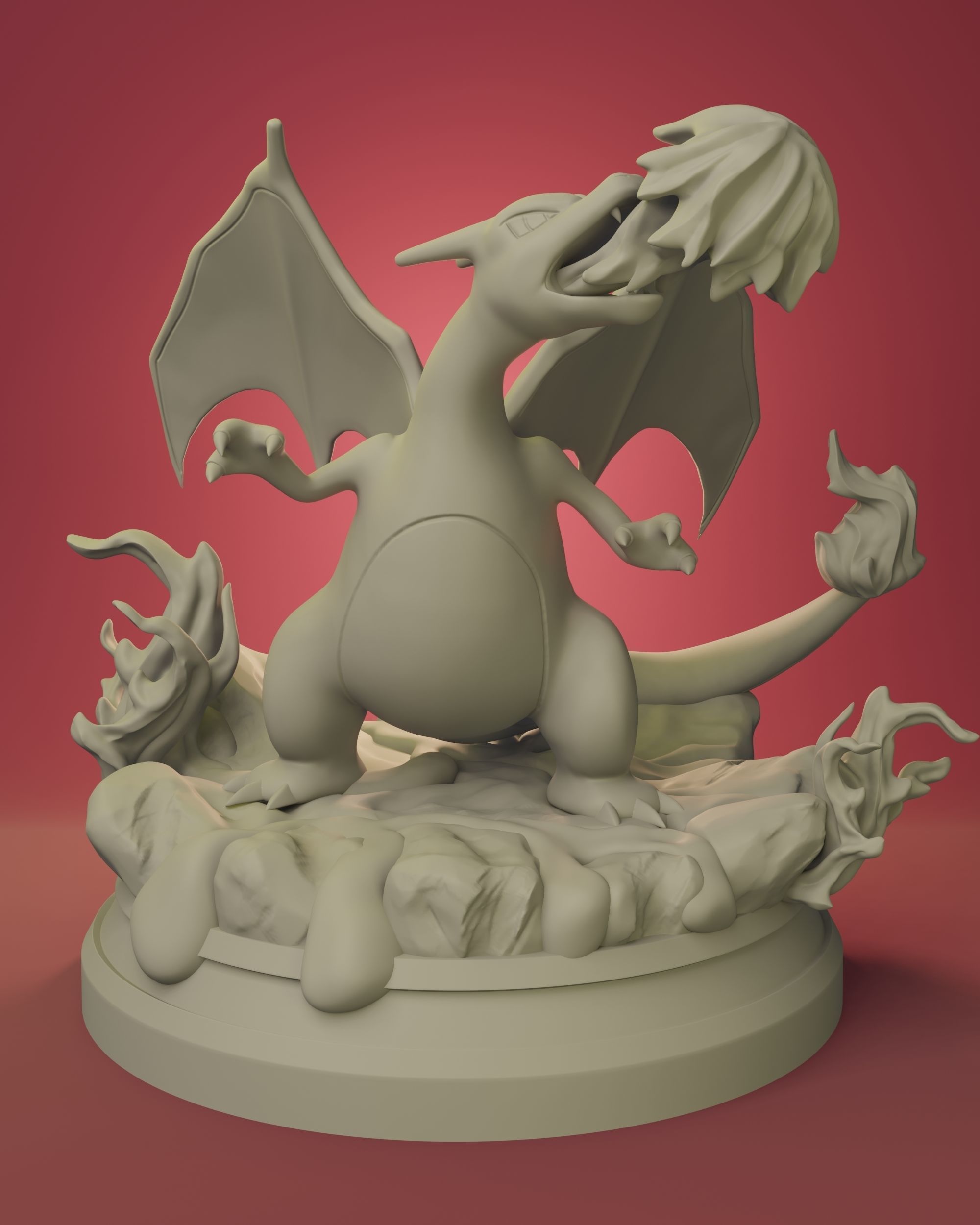 Pokemon - Charizard Figure 3D print model_1