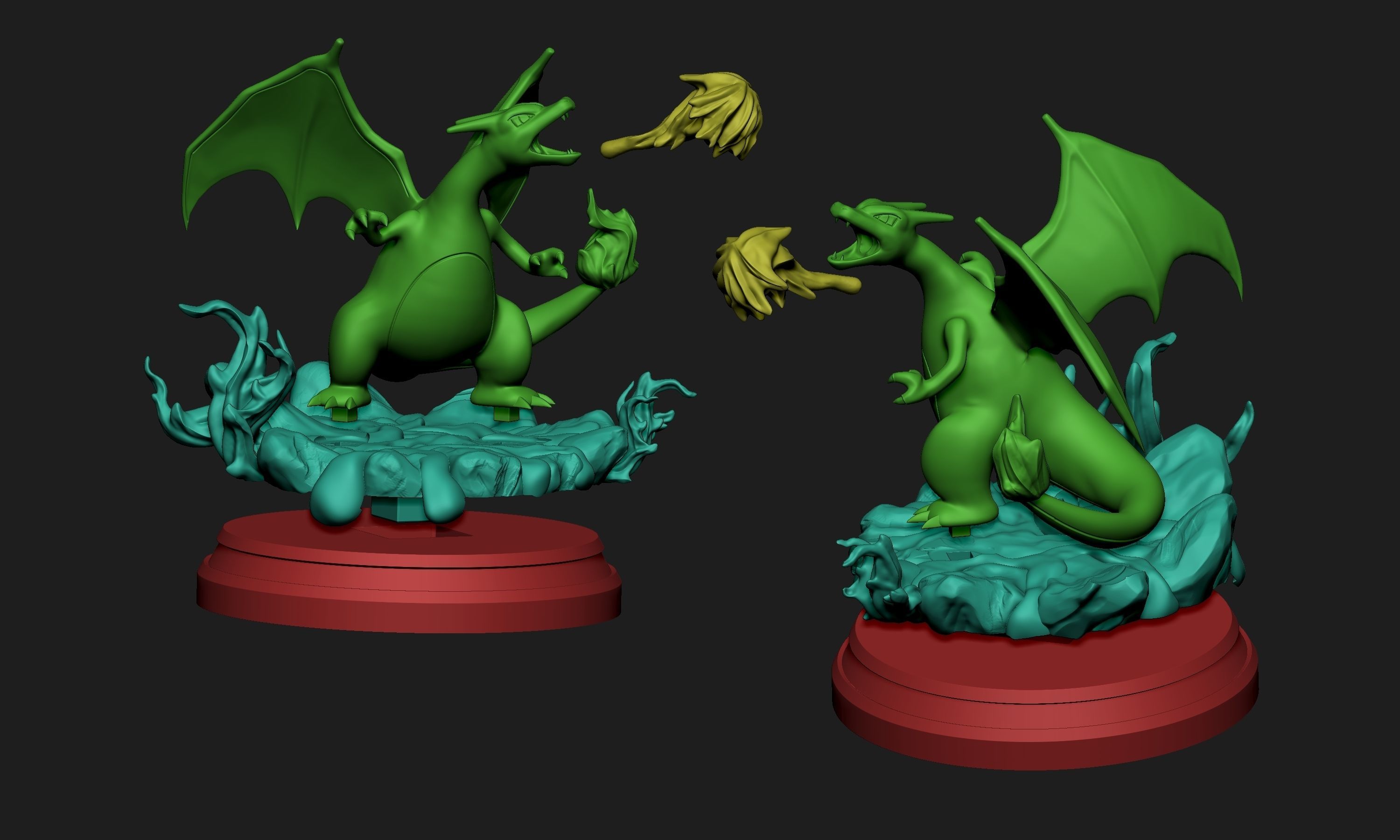 Pokemon - Charizard Figure 3D print model_8