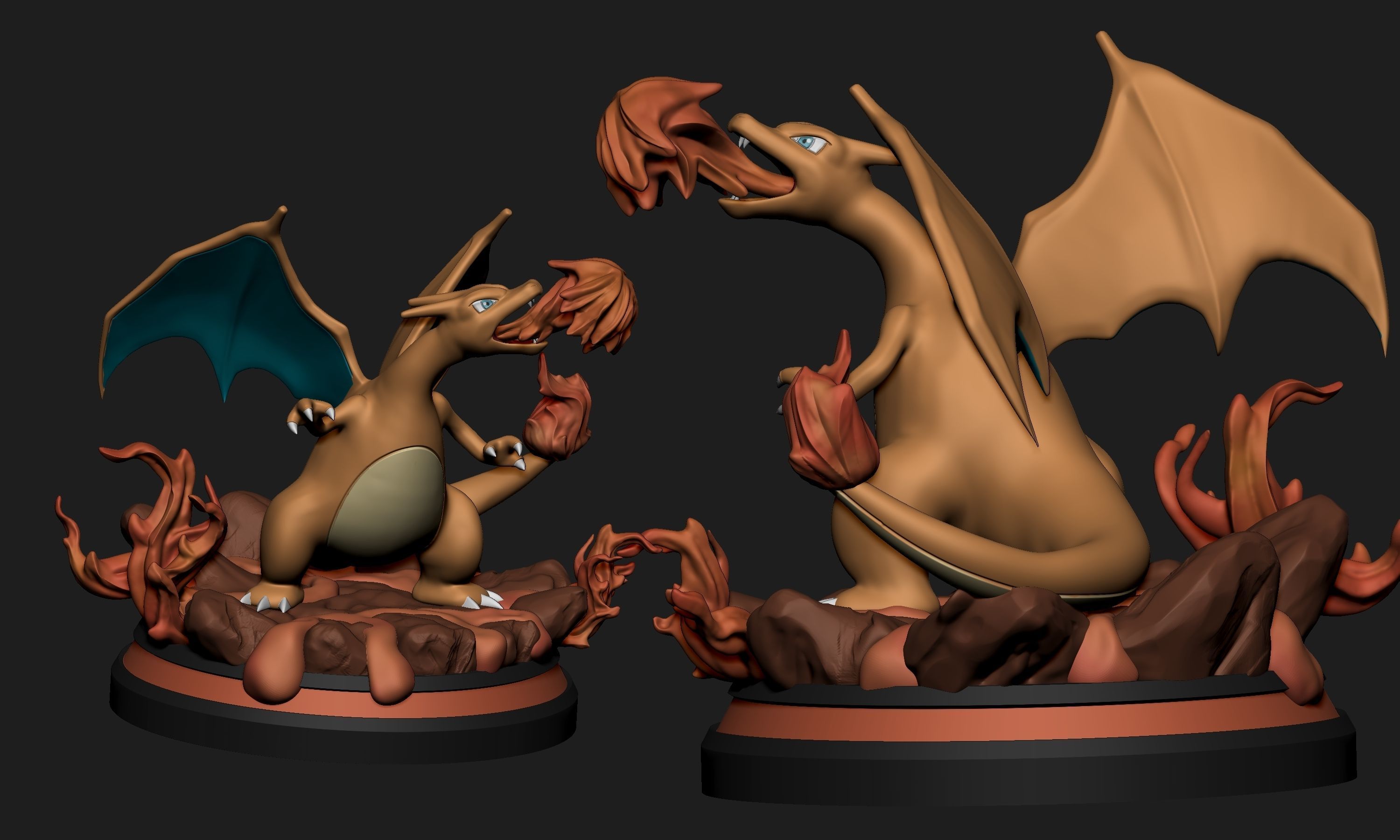 Pokemon - Charizard Figure 3D print model_3