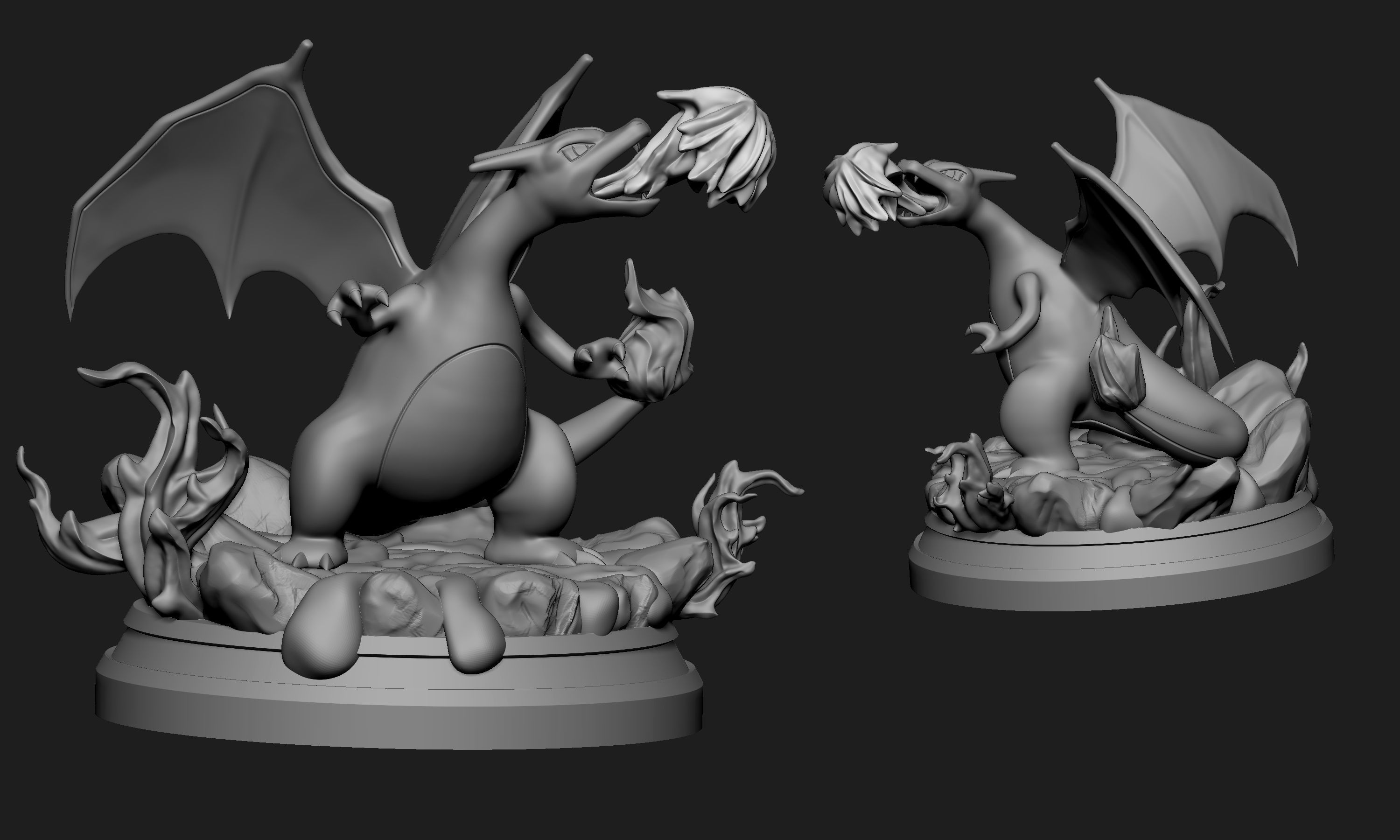 Pokemon - Charizard Figure 3D print model_5
