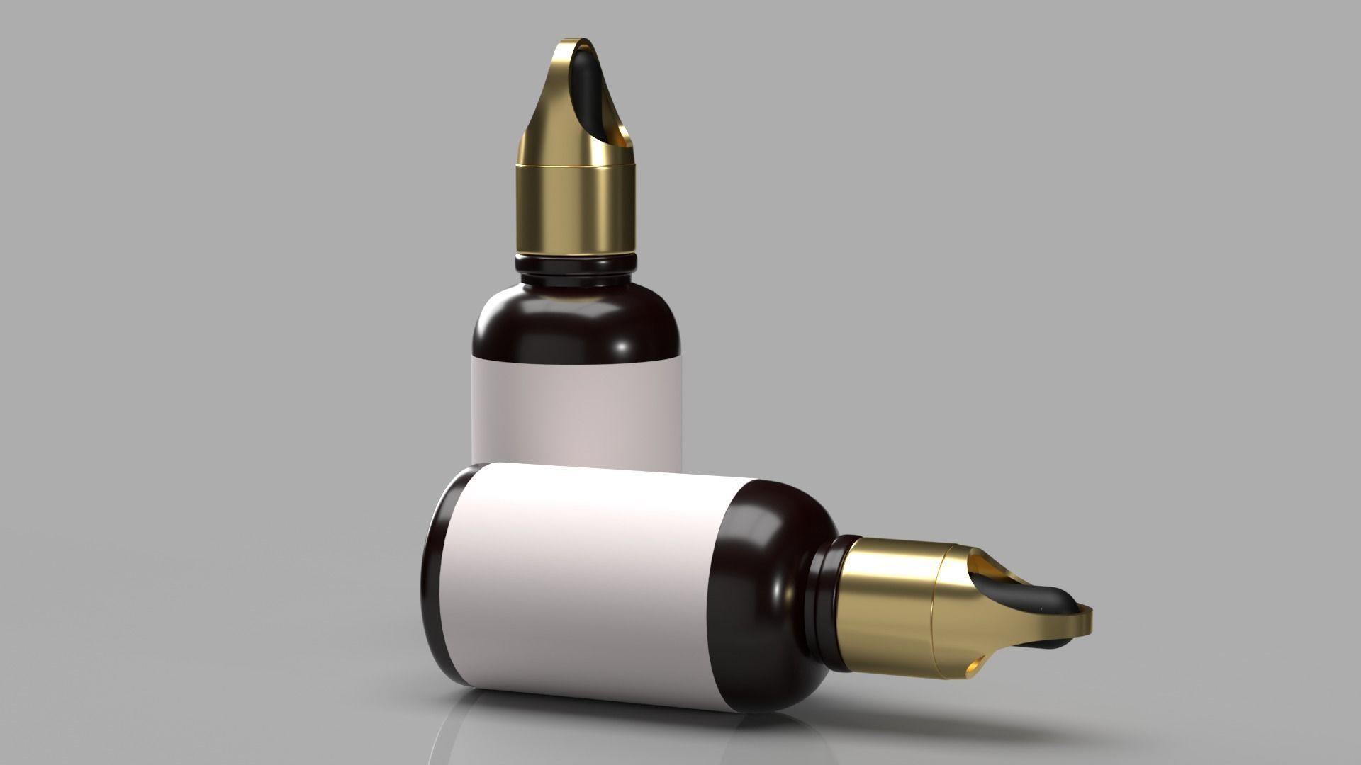 Custom dropper Bottle 3D model_4