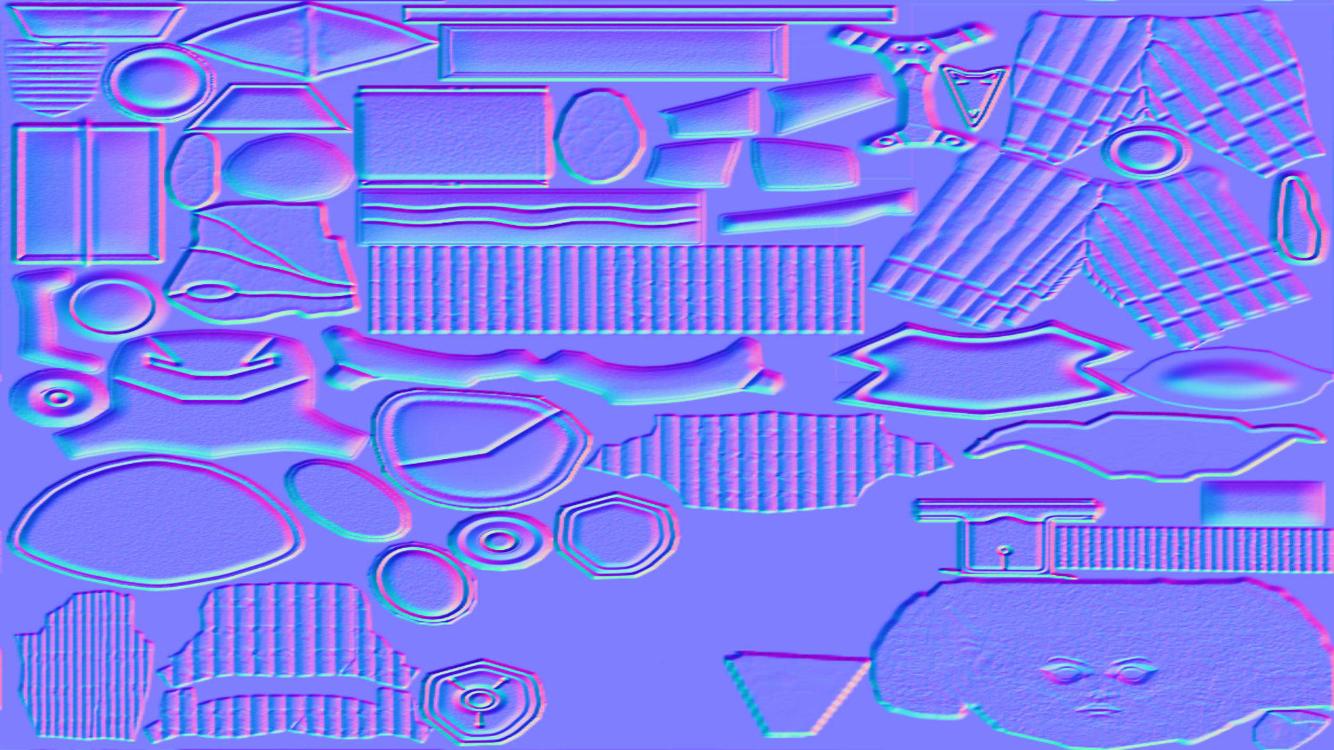 Female Space Elf Archer---Ready for Games Low-poly 3D model_28