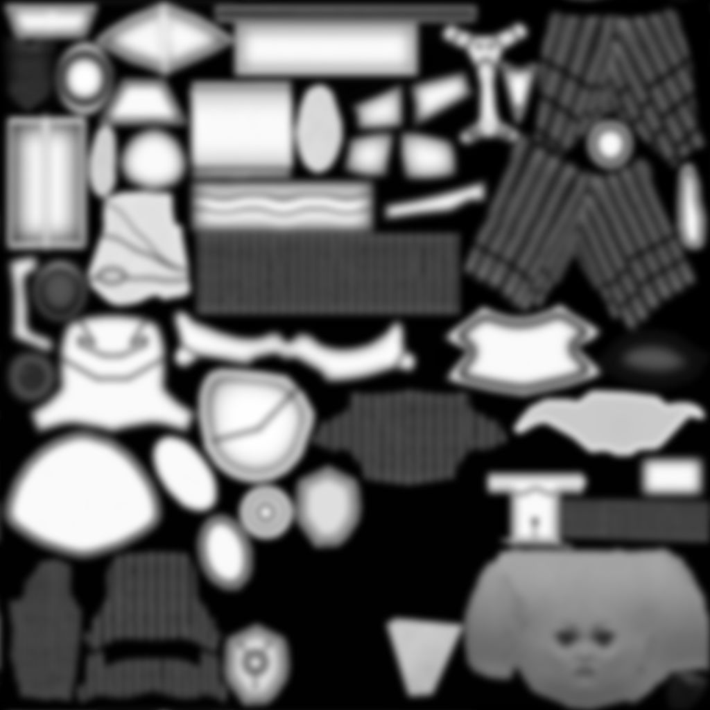 Female Space Elf Archer---Ready for Games Low-poly 3D model_31