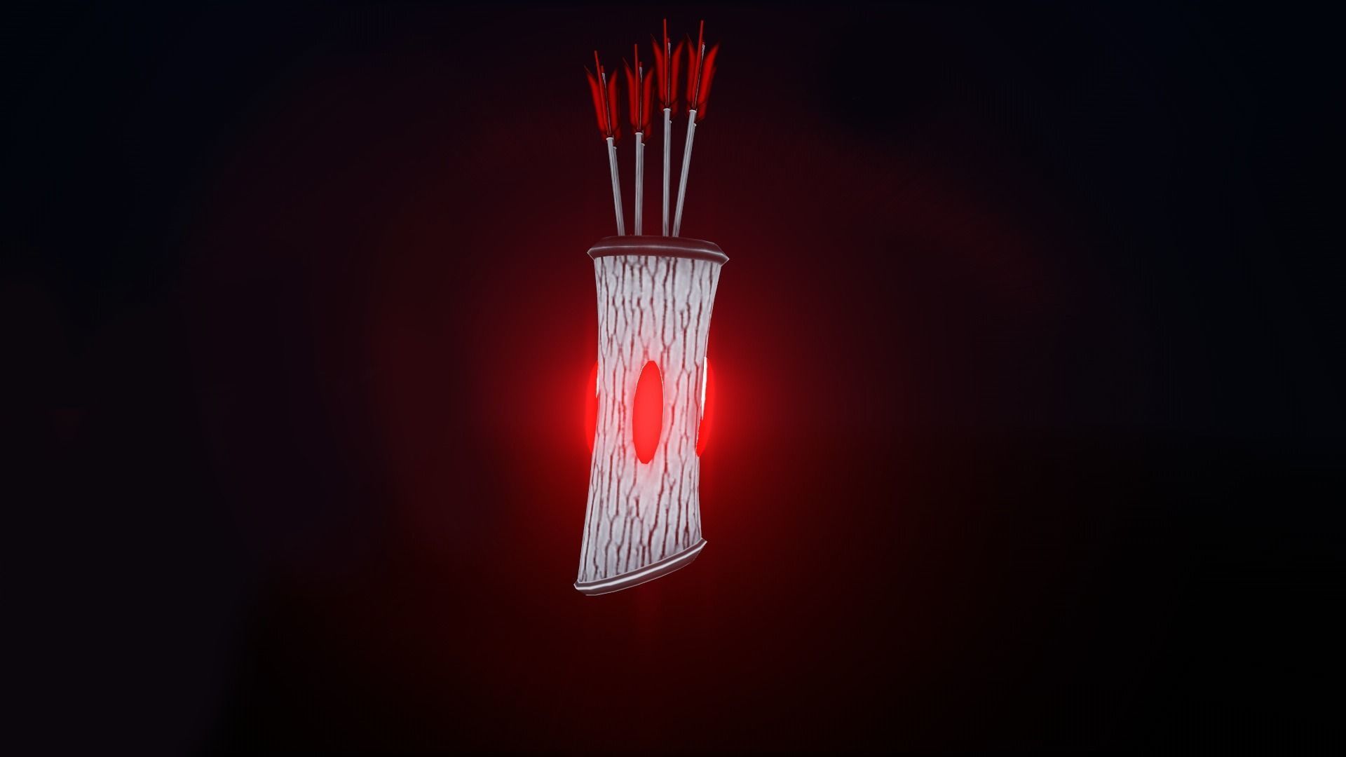 Female Space Elf Archer---Ready for Games Low-poly 3D model_17