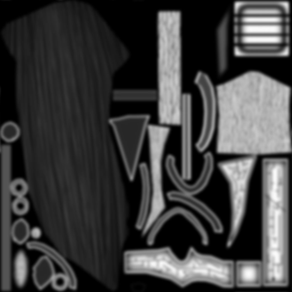 Female Space Elf Archer---Ready for Games Low-poly 3D model_30