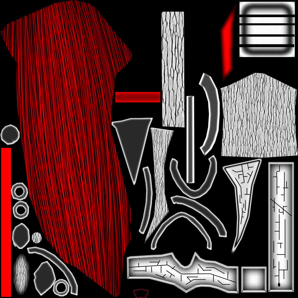 Female Space Elf Archer---Ready for Games Low-poly 3D model_34