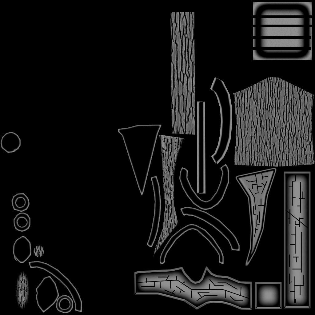 Female Space Elf Archer---Ready for Games Low-poly 3D model_32