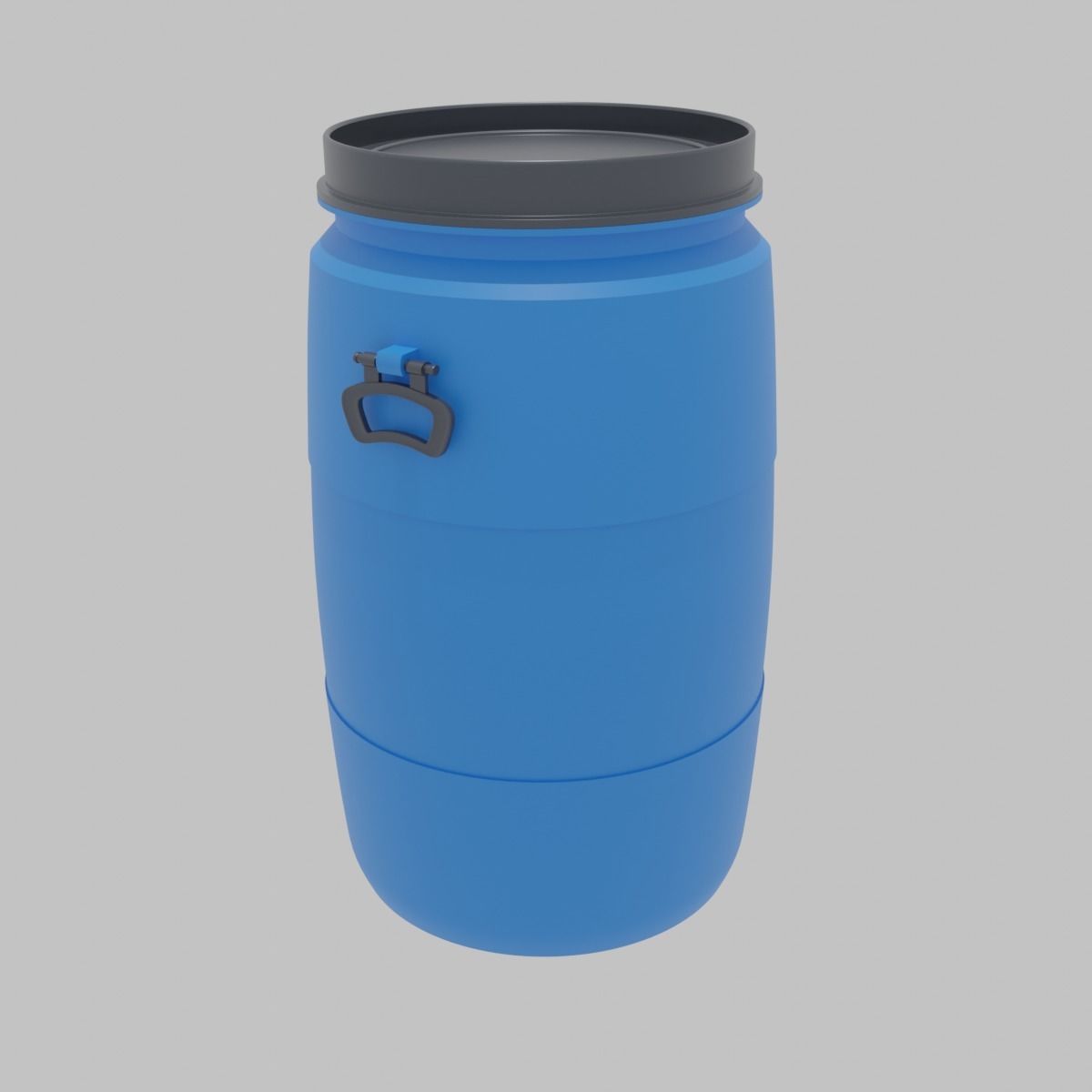Plastic barrel Free 3D model_6