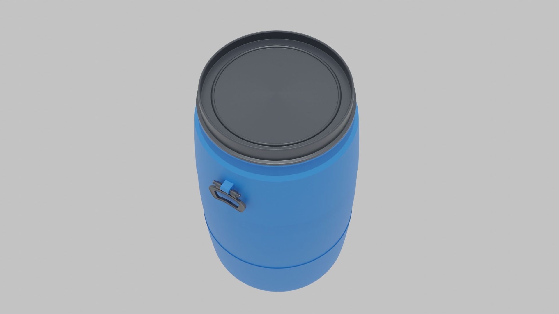 Plastic barrel Free 3D model_2