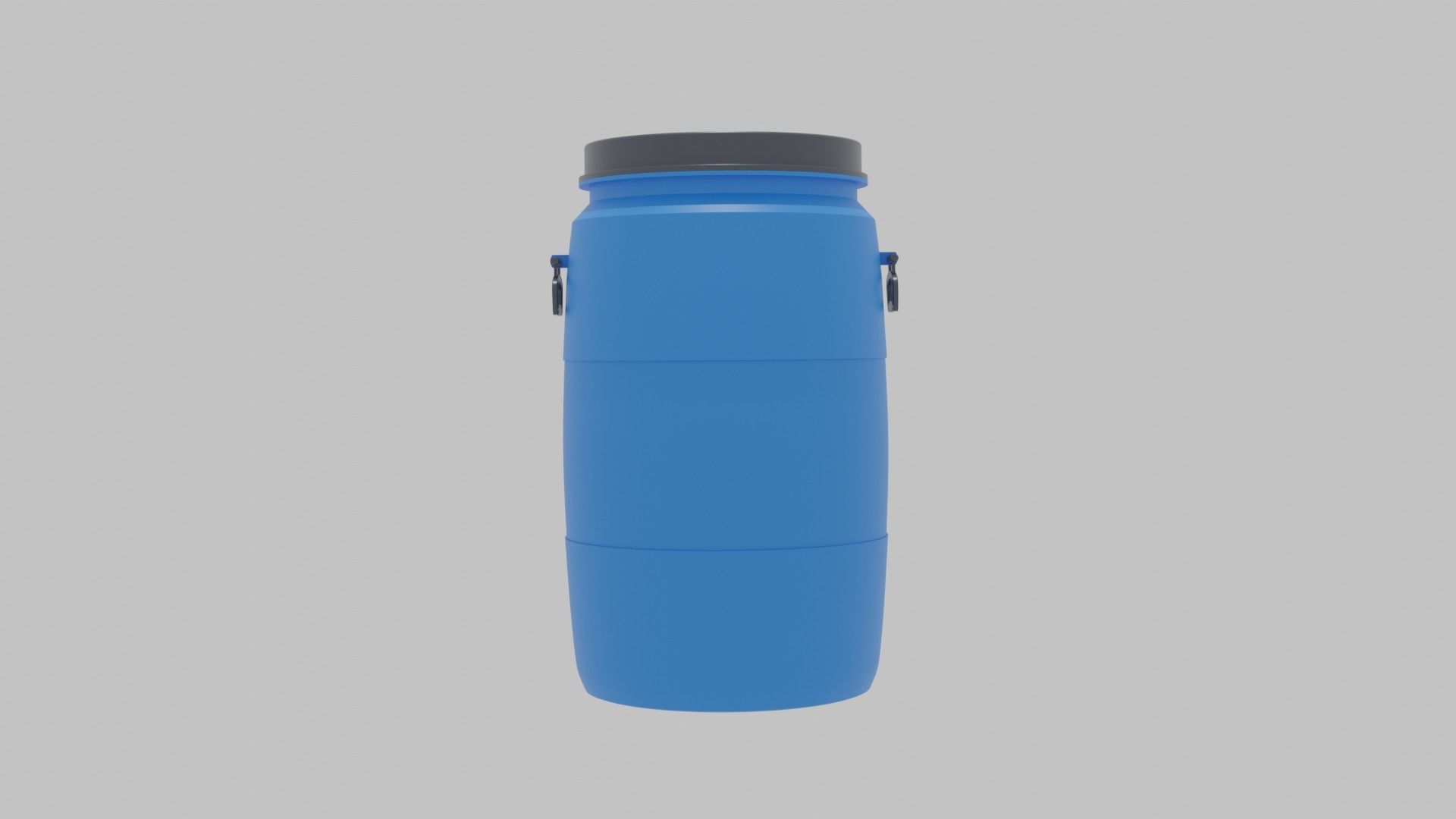 Plastic barrel Free 3D model_4