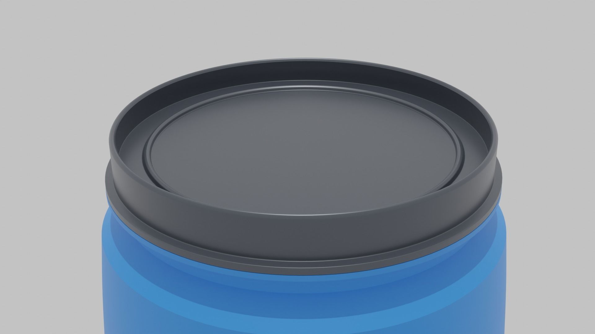 Plastic barrel Free 3D model_5