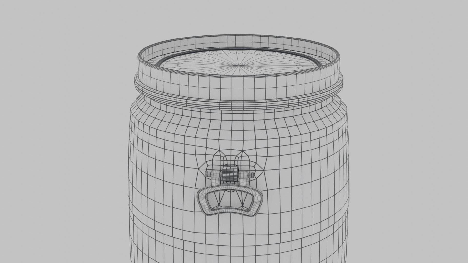 Plastic barrel Free 3D model_8